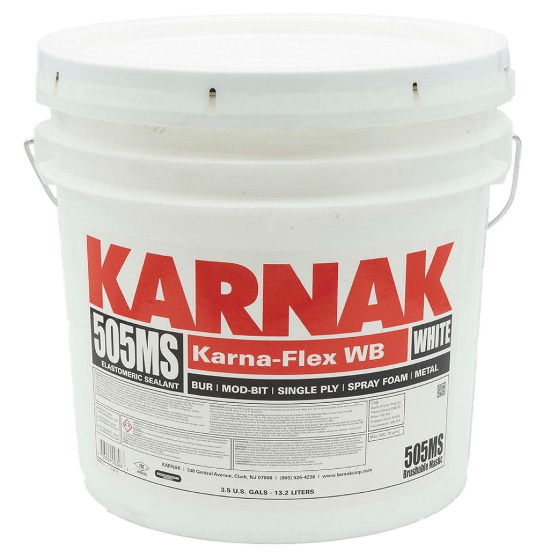 Karnak 505MS Karna-Flex WB Sealant White 3.5 gal