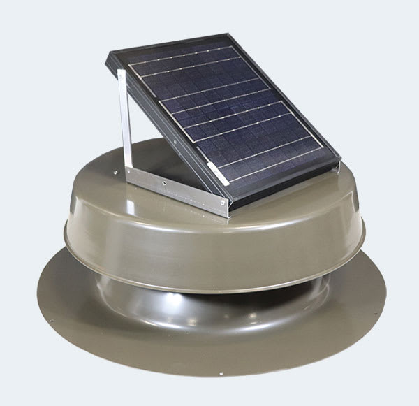 Kennedy Roof Mount Solar Attic Fan 16W Black