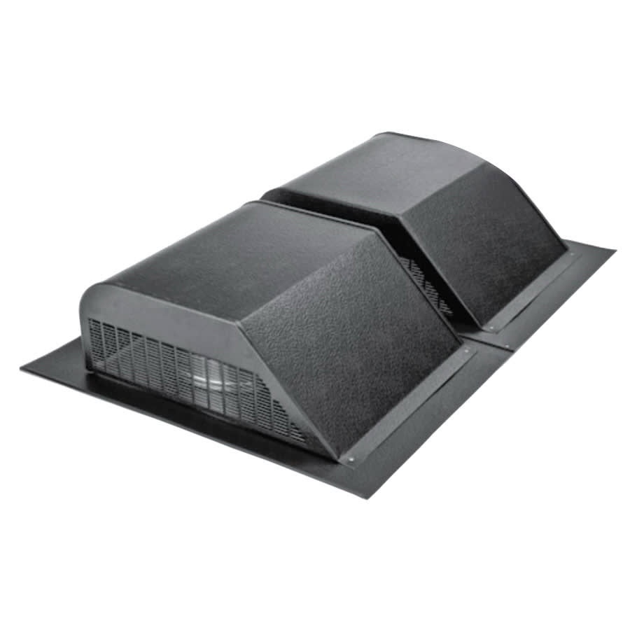 Lomanco Aluminum 770-D Twin Slant Back Black