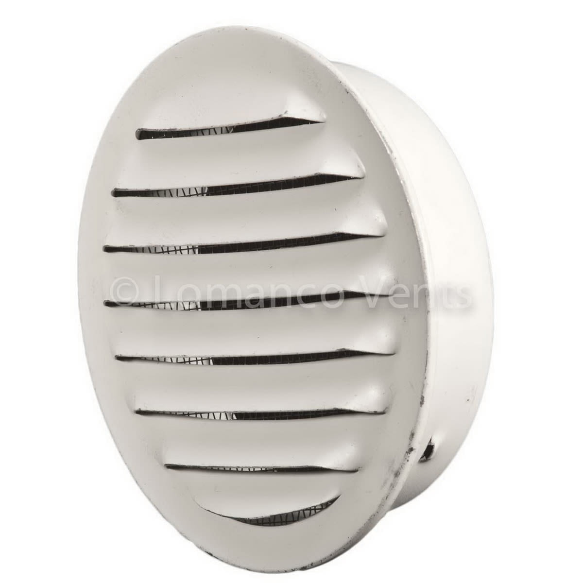 Lomanco Aluminum CV-3 Cirk-L-Vent with Screen White 3"