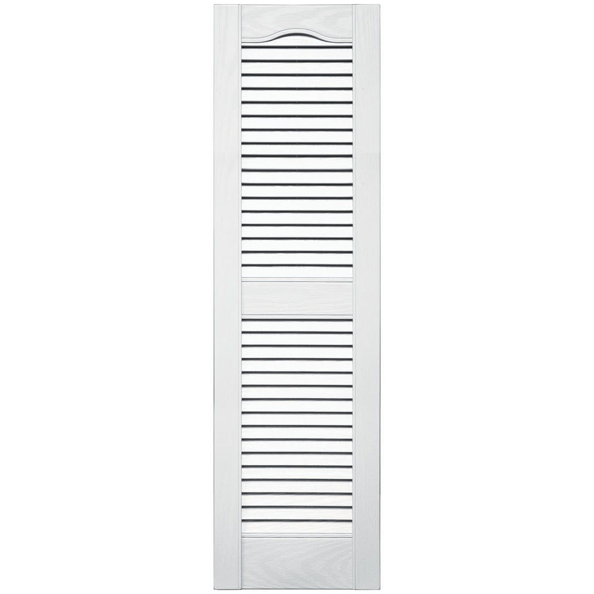 TopShield Standard Open Louver Shutters 001 White 12" x 48"