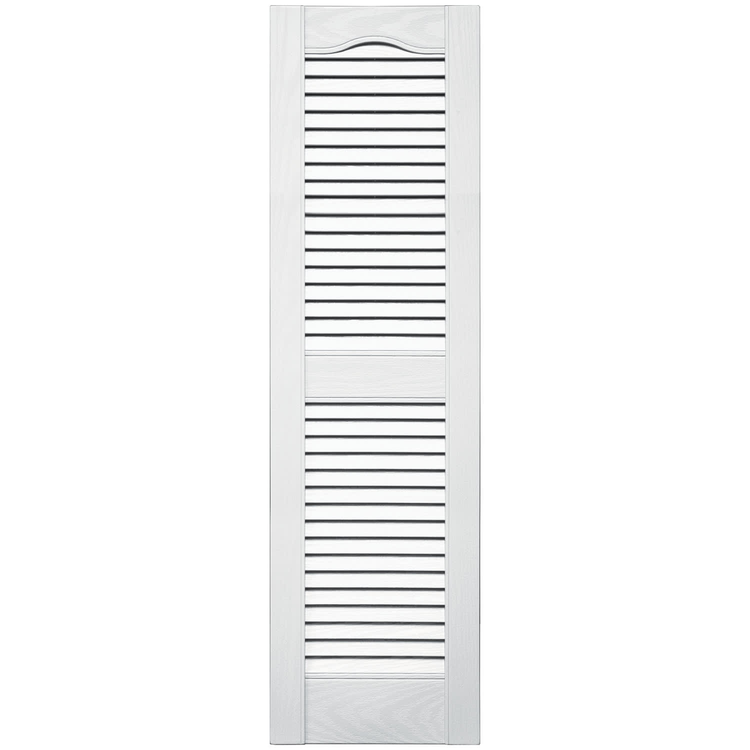 Mid-America Standard Open Louver Vinyl Shutters with Shutter-Loks & Screws 004 Wedgewood Blue 14-1/2" x 48"