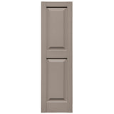 TopShield Raised Panel Shutters 001 White 12" x 31"
