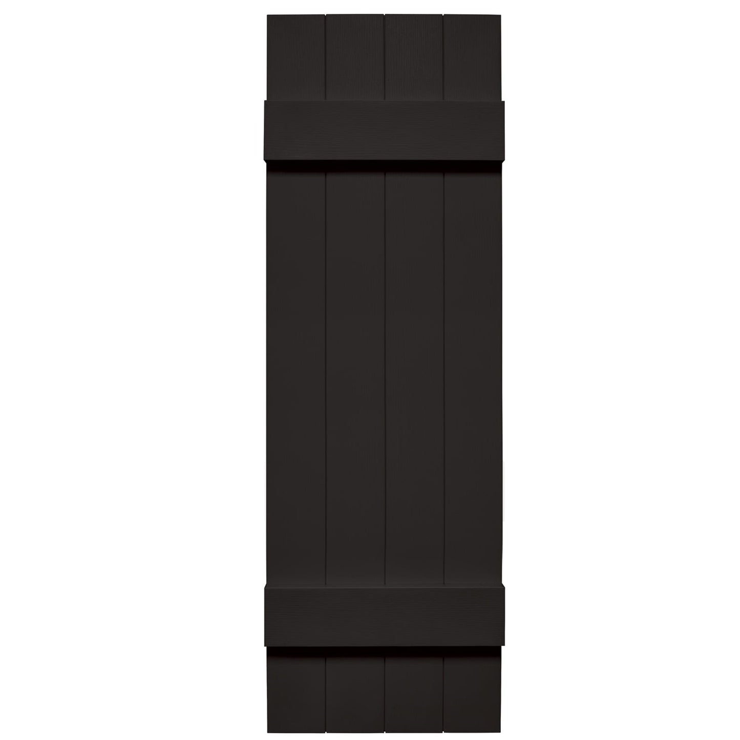 TopShield Joined Board & Batten Shutters 002 Black 14" x 31", 4 Board