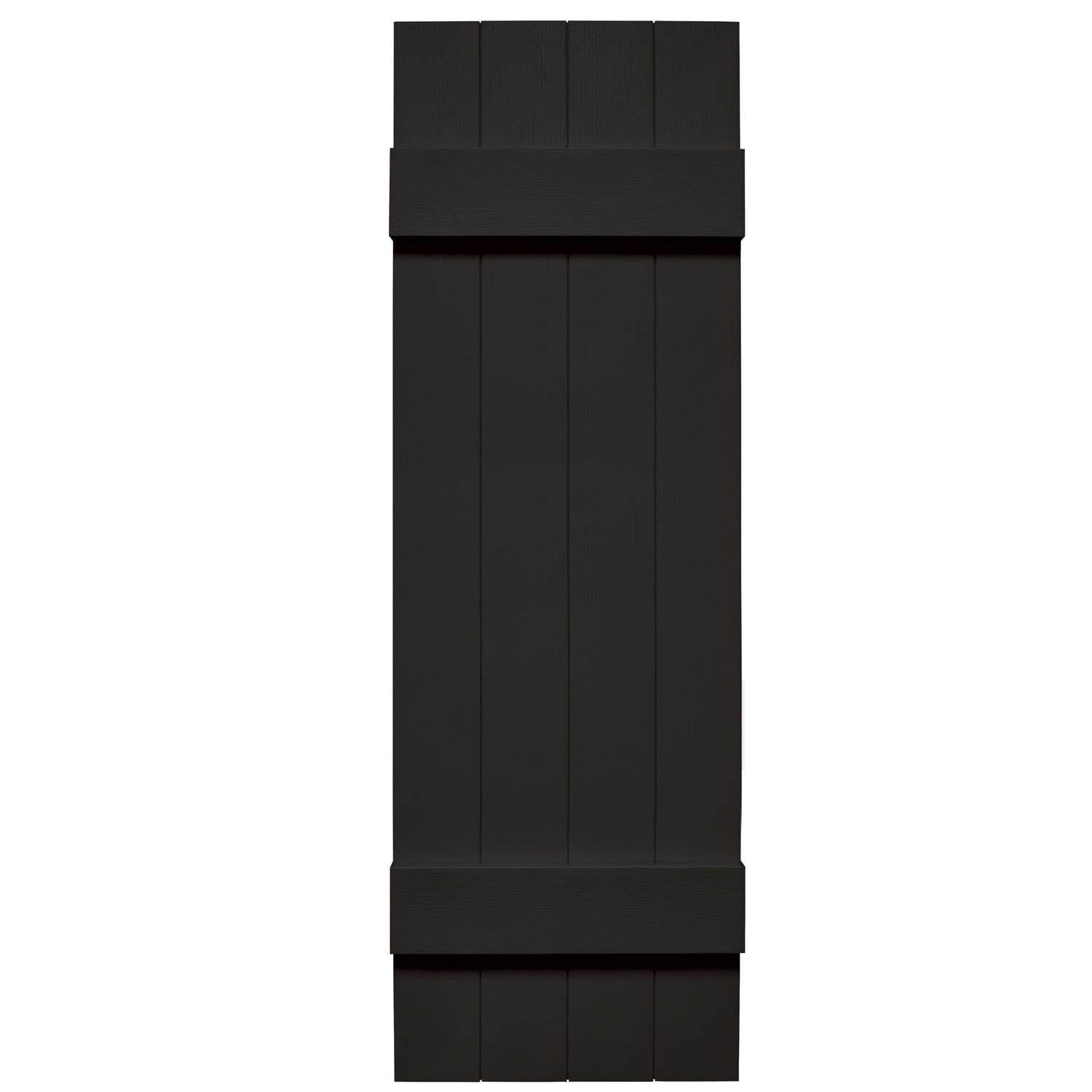 Mid-America Joined Board & Batten Shutters 002 Black 14" x 31"