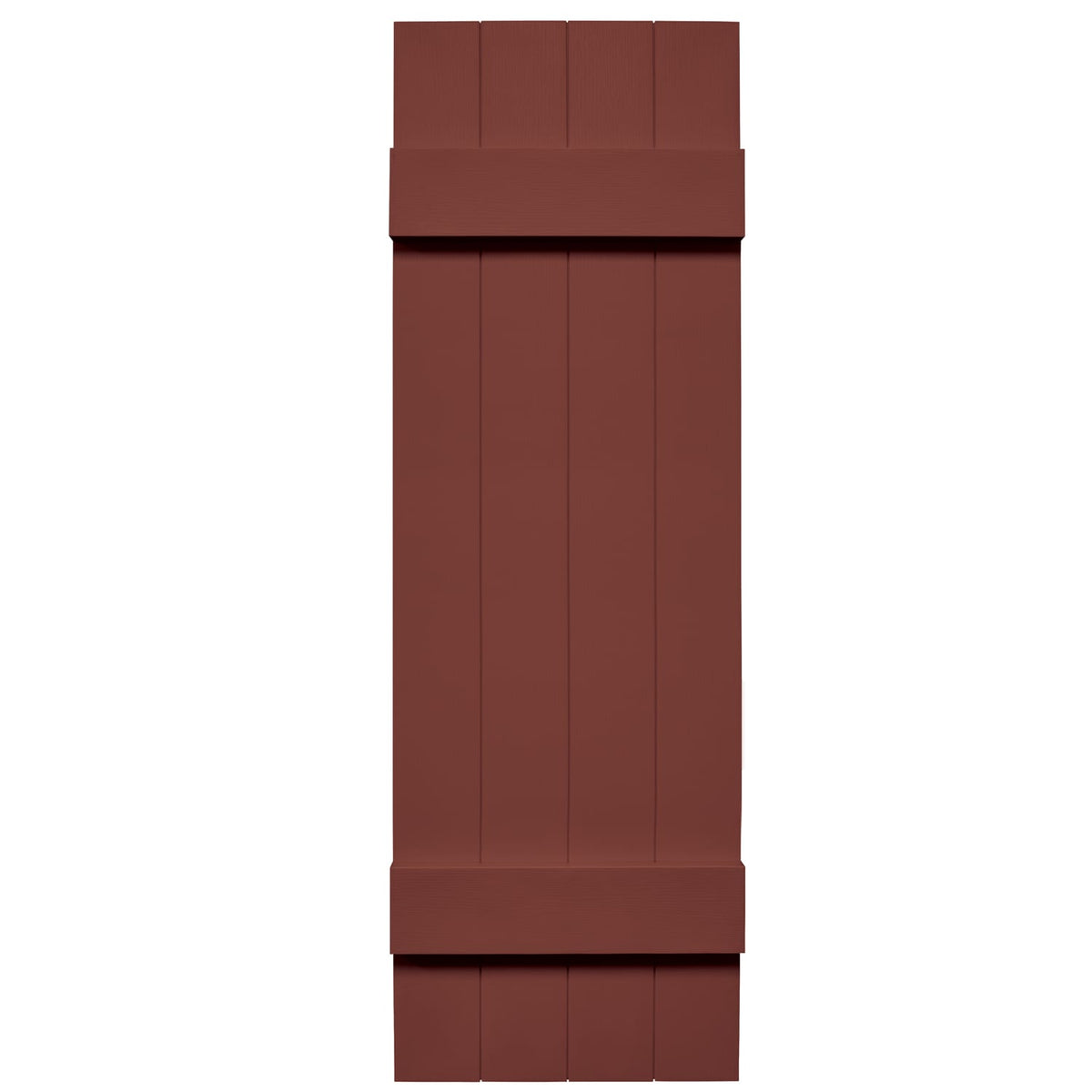 Mid-America Joined Board & Batten Shutters 009 Federal Brown 14" x 63"