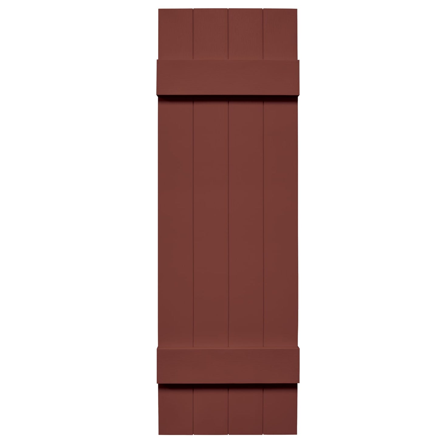 Mid-America Joined Board & Batten Shutters 009 Federal Brown 14" x 63"