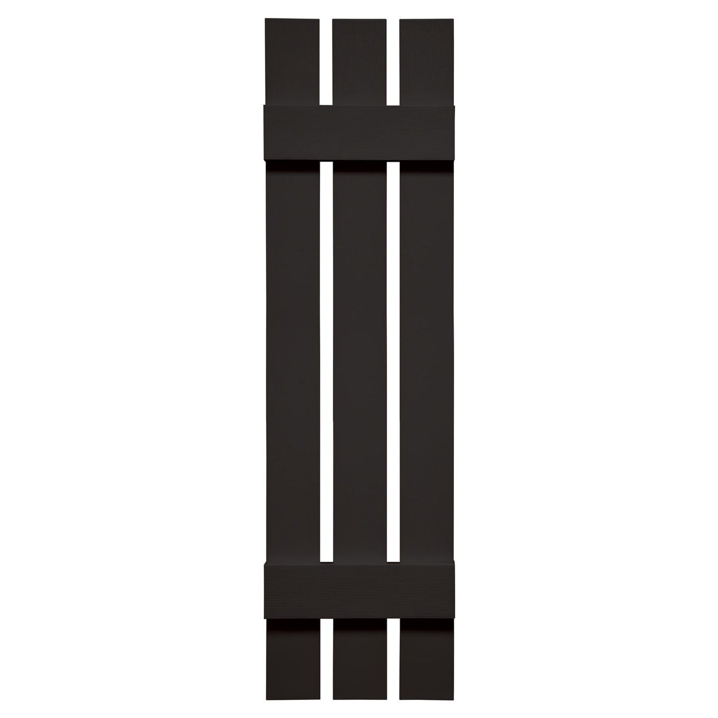 TopShield Spaced Board & Batten Shutters 002 Black 12" x 43", 3 Board
