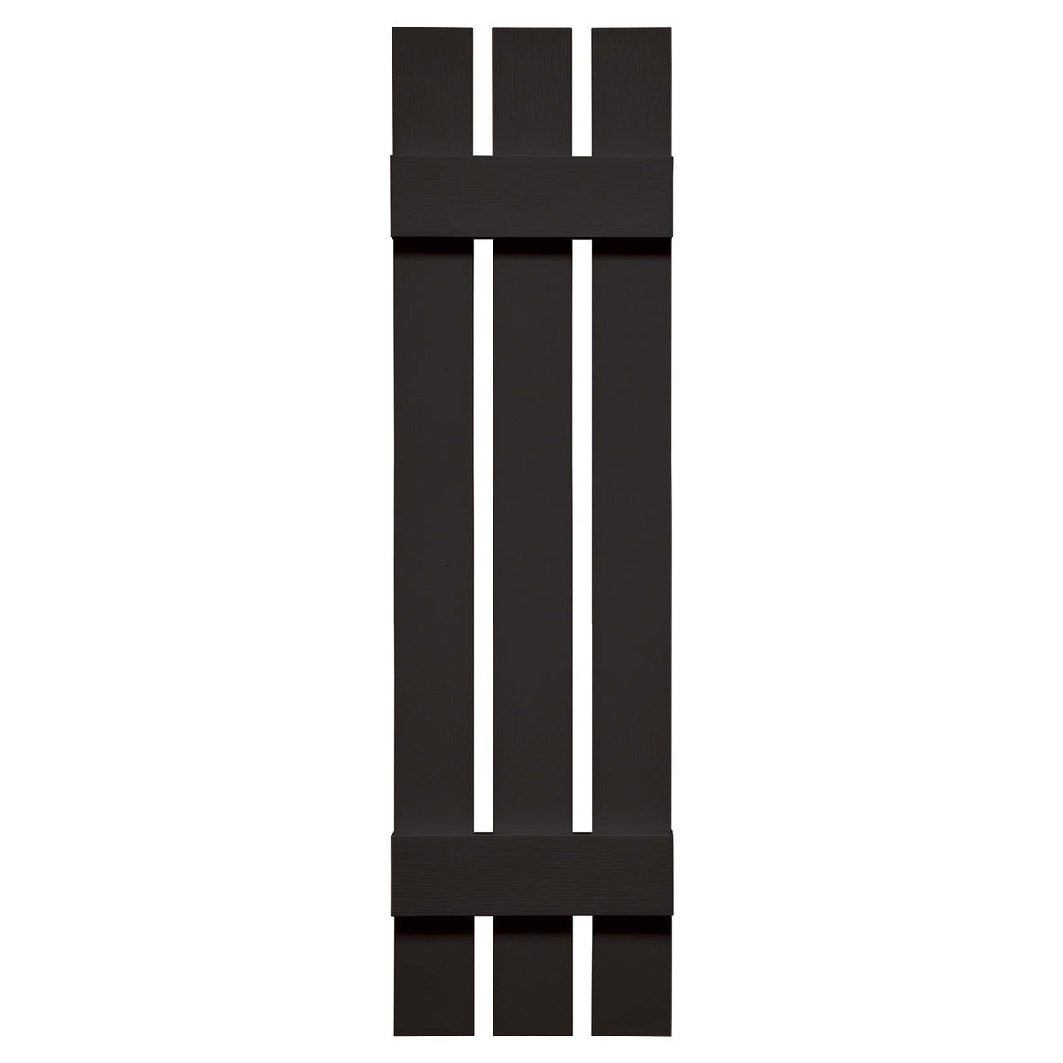 Mid-America Standard 3-Board Spaced Board & Batten Shutters 002 Black 12" x 47"