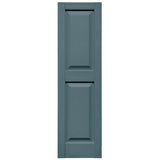 Mid-America Standard Raised Panel Shutter with Shutter-Loks & Screws 004 Wedgewood 14-3/4" x 43"