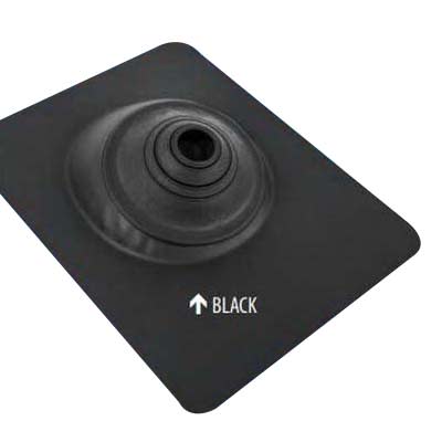 Neverleak ANC Series Aluminum Base Roof Flashing Black 3" to 4"
