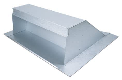 TAMCO Galvanized Off Ridge Vent Black 6' 26 GA