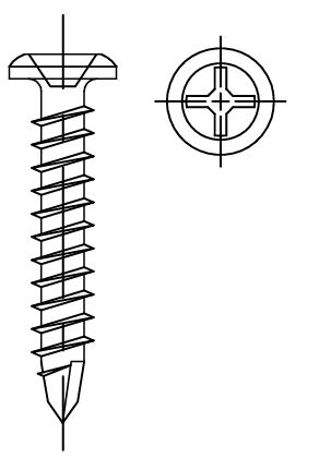 Duro-Last HD Drill Point #3 Phillips Screws 1-1/2" #14 2000/Bucket