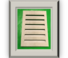 PPG Rustic Gable Vent Arctic White 1" x 11-1/4" x 16"