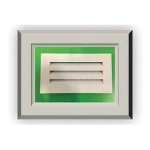 PPG 3-Louver House Vent Rustic Arctic White 1" x 9-1/4" x 16"