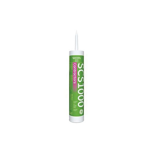 GE SCS1000 Contractors Silicone Sealant 10.5 oz Clear