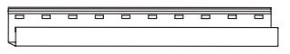 TopShield Aluminum J-Channel 30 Degree White 1/2" x 12' .019