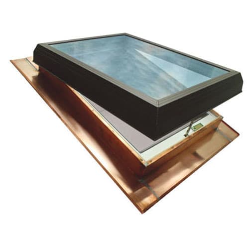 Supreme Pro Series Fixed Pitched Roof Skylights with Copper Pitched Step Flashing 30" x 30"