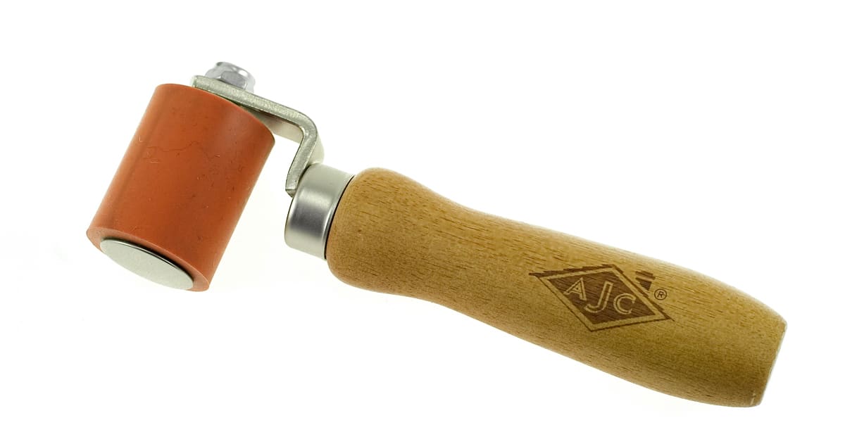 AJC Silicone Seam Roller with Wood Handle 1.75"