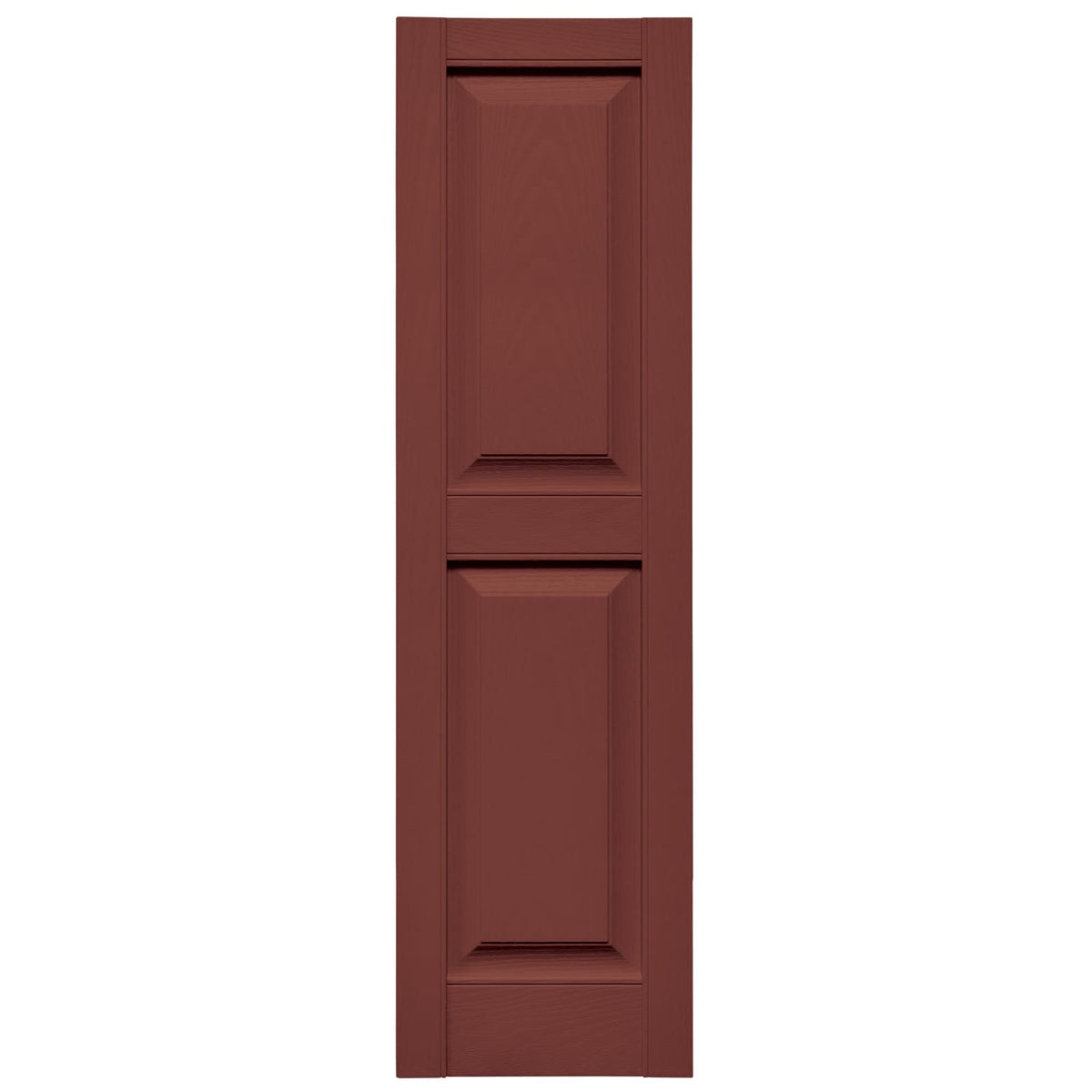 TopShield Raised Panel Shutters 027 Burgundy Red 12" x 47"