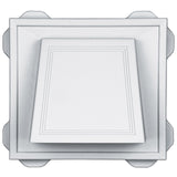 TopShield Hooded Dryer Vent 001 White 4"