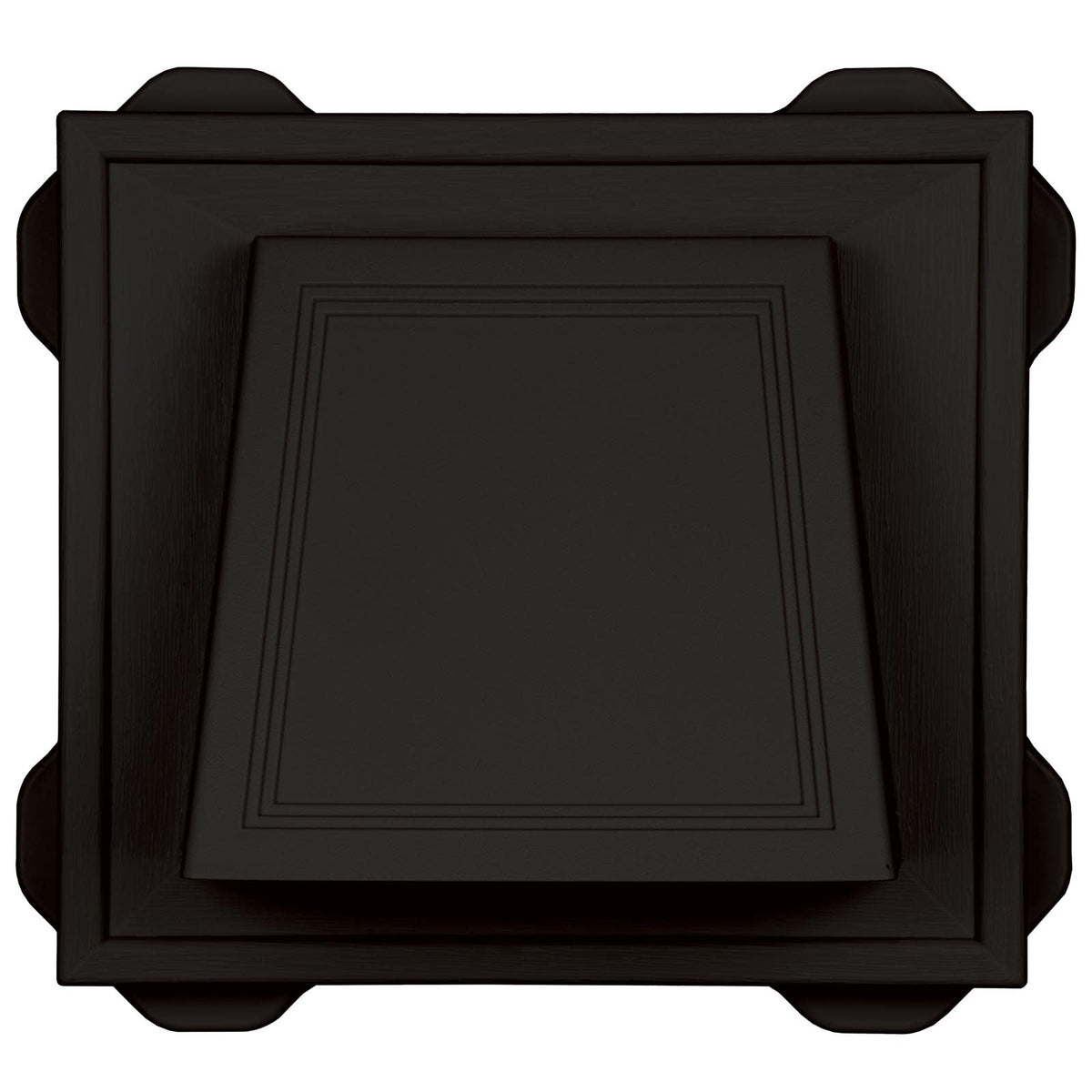 TopShield Hooded Dryer Vent 002 Black 4"