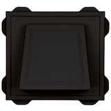 TopShield Hooded Dryer Vent 002 Black 4"