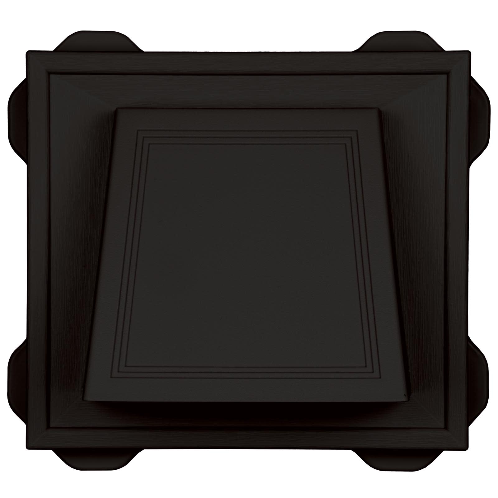 TopShield Hooded Dryer Vent 002 Black 4"