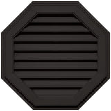 TopShield Vinyl Octagon Gable Vent 002 Black 18"