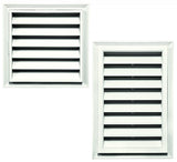 TopShield Classic Rectangle Gable Vent 123 White 12" x 18"