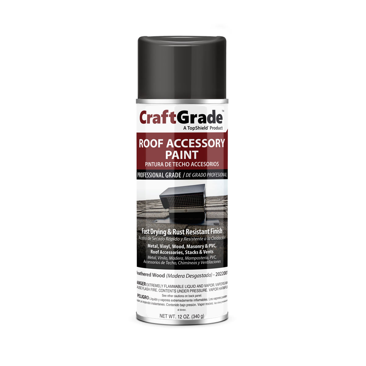 TopShield CraftGrade Accessory Spray Paint Weathered Wood