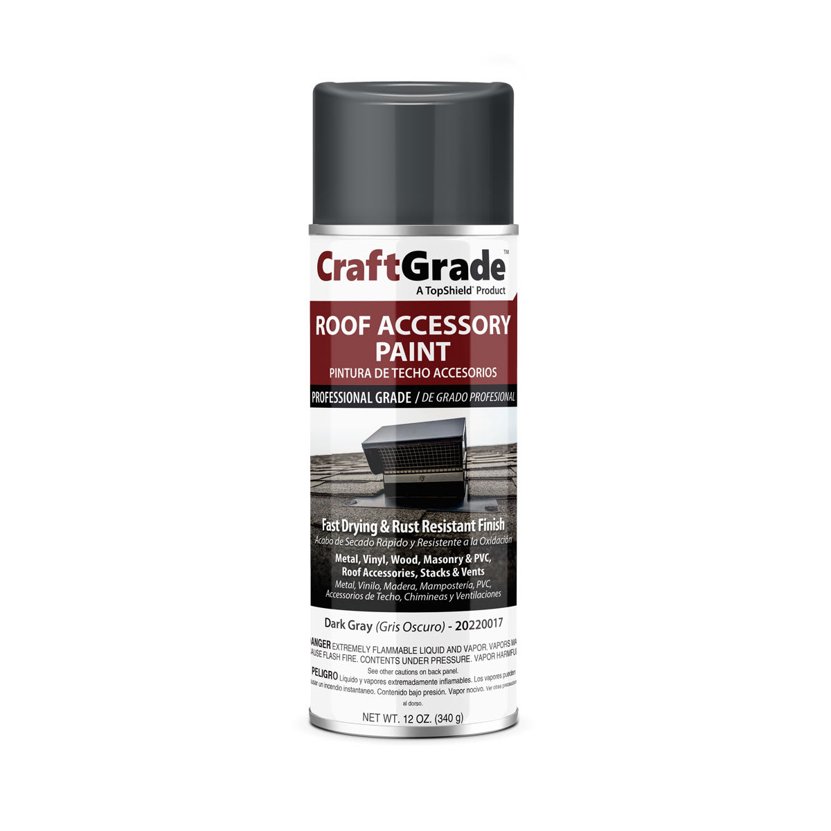 TopShield CraftGrade Accessory Spray Paint Dark Gray