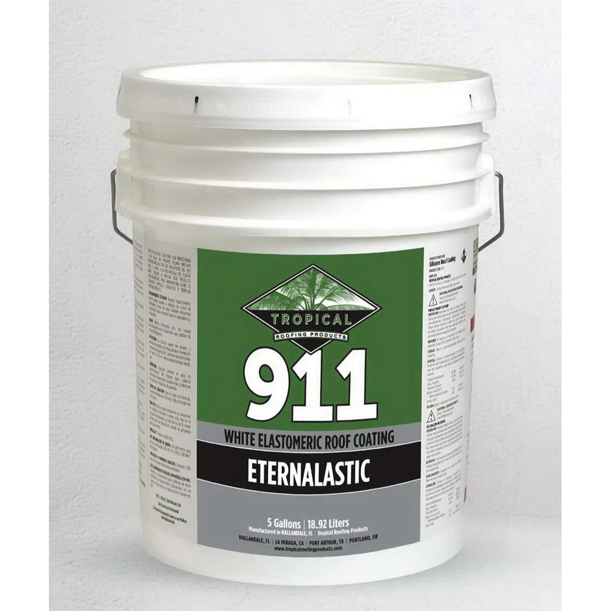 Tropical #911 Eternalastic Elastomeric Roof Coating Gray 5 gal