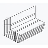 TopShield Steel Prebent Step Flashing Mill 4" x 4" x 8" 30 GA