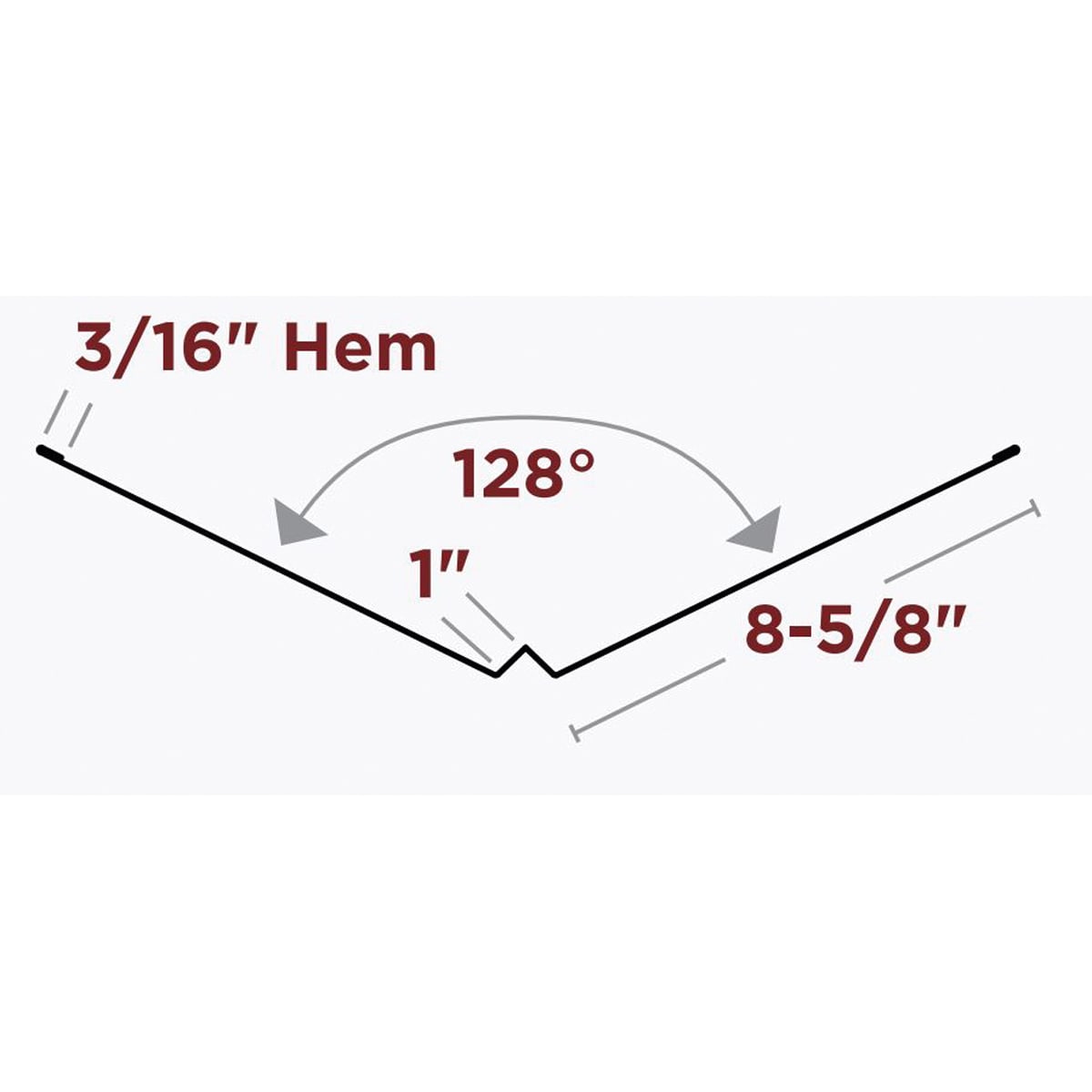 TopShield Aluminum W-Valley Black 24"