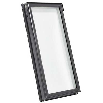 VELUX Deck Mount FS Fixed Skylight Laminate with Solar Room Darkening Shades White FS C06 2004 CS00
