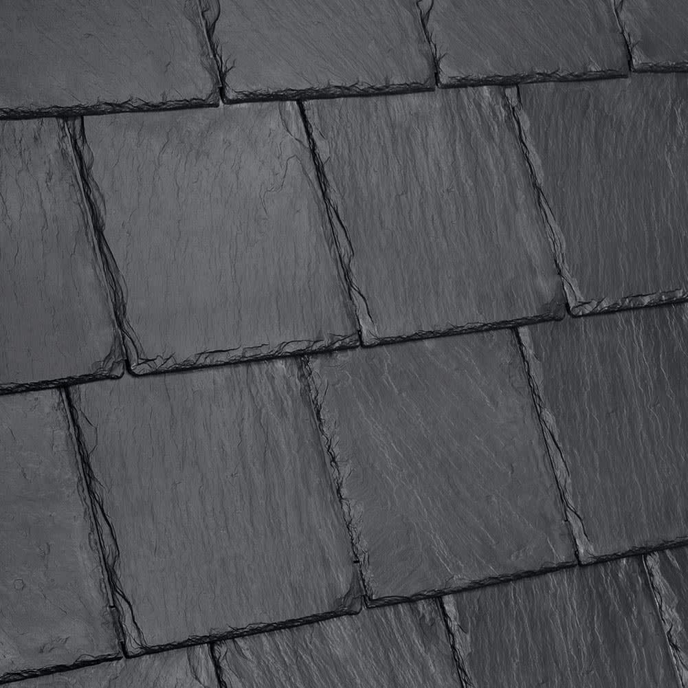 DaVinci Slate Single/Multi-Width 2-Piece Hip & Ridge Slate Black 7"
