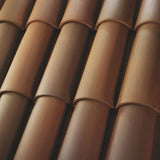Boral 2-Piece Clay Monarch Pan Tile Madera Blend