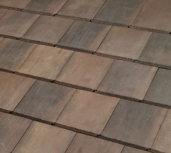 Boral Duralite Saxony 700 Slate Lightweight Concrete Field Tile Tahoe Blend