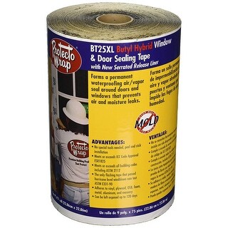 Protecto Wrap BT25XL Window/Door Flashing Tape 9" x 75' 25 MIL