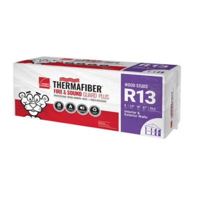 Owens Corning R-13 Thermafiber Fire and Sound Guard Plus, 3.5 in x 24 in x 48 in (16 Packs)