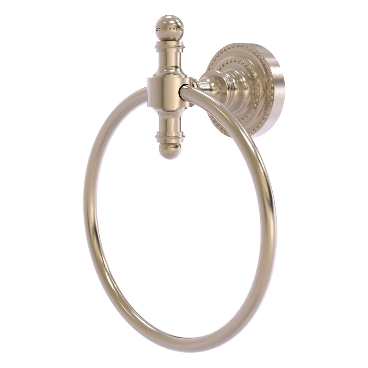 Allied Brass Retro Dot Polished Brass Wall Mount Towel Ring