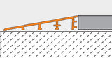 Schluter Systems RENO-RAMP 0.563-in W x 98.5-in L Satin Anodized Aluminum Reducer Tile Edge Trim