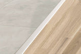 Schluter Systems RENO-T 0.344-in W x 98.5-in L Satin Anodized Aluminum T-Shape Tile Edge Trim