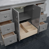 Wyndham Collection Avery 47.25-in Dark Gray Bathroom Vanity Cabinet