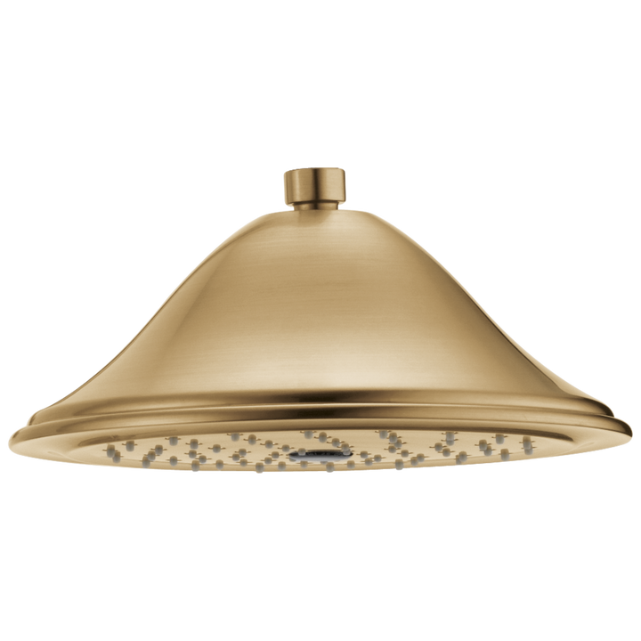 Delta Cassidy Champagne Bronze 1-Spray Rain Shower Head, 2.5 GPM (9.5 LPM)