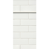 Regent Bianco Ceramic Subway Wall Tile - 3 x 8 in.