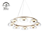DLSS Lighting Co.,Ltd Restaurant Luxury Style Design Round Chandelier Bright Lighting