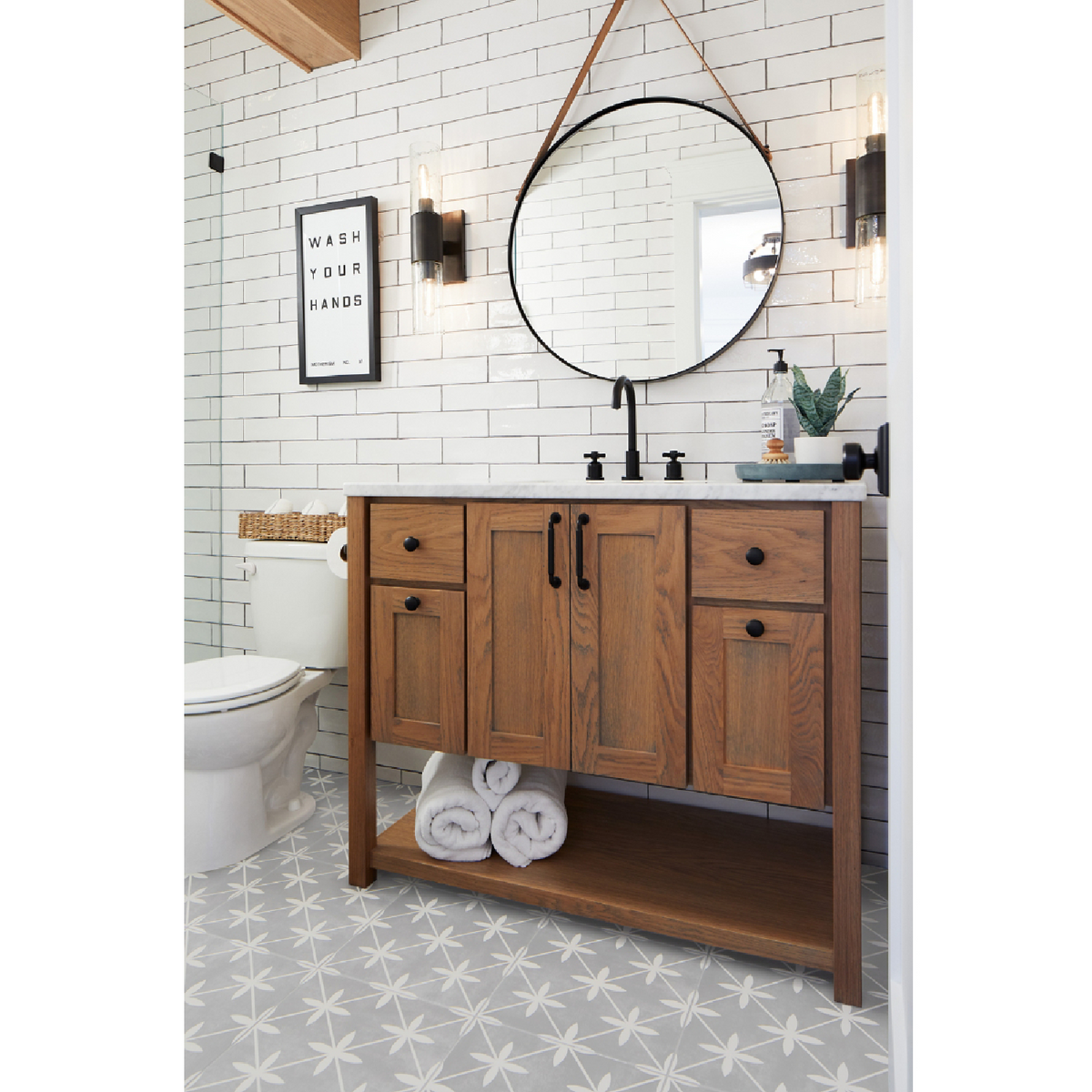 Retro Lino Ceramic Subway Wall Tile - 3 x 12 in.
