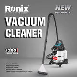 Ronix 1250 Vacuum Cleaner 1400W Carpet Vacuum Cleaner Blow Heavy Duty Powertools Multifunctional Car Using Wet & Dry Vacuum Cleaner